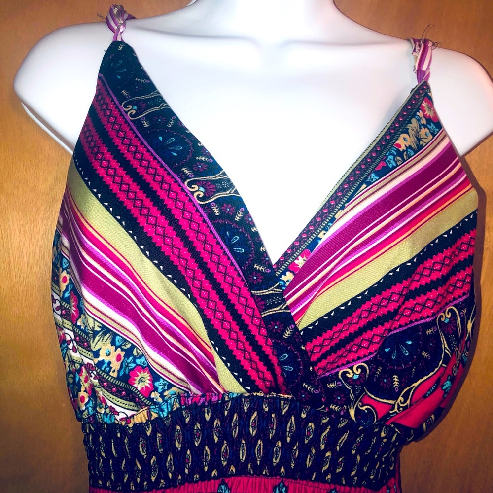 Pink maxi tank dress 2x